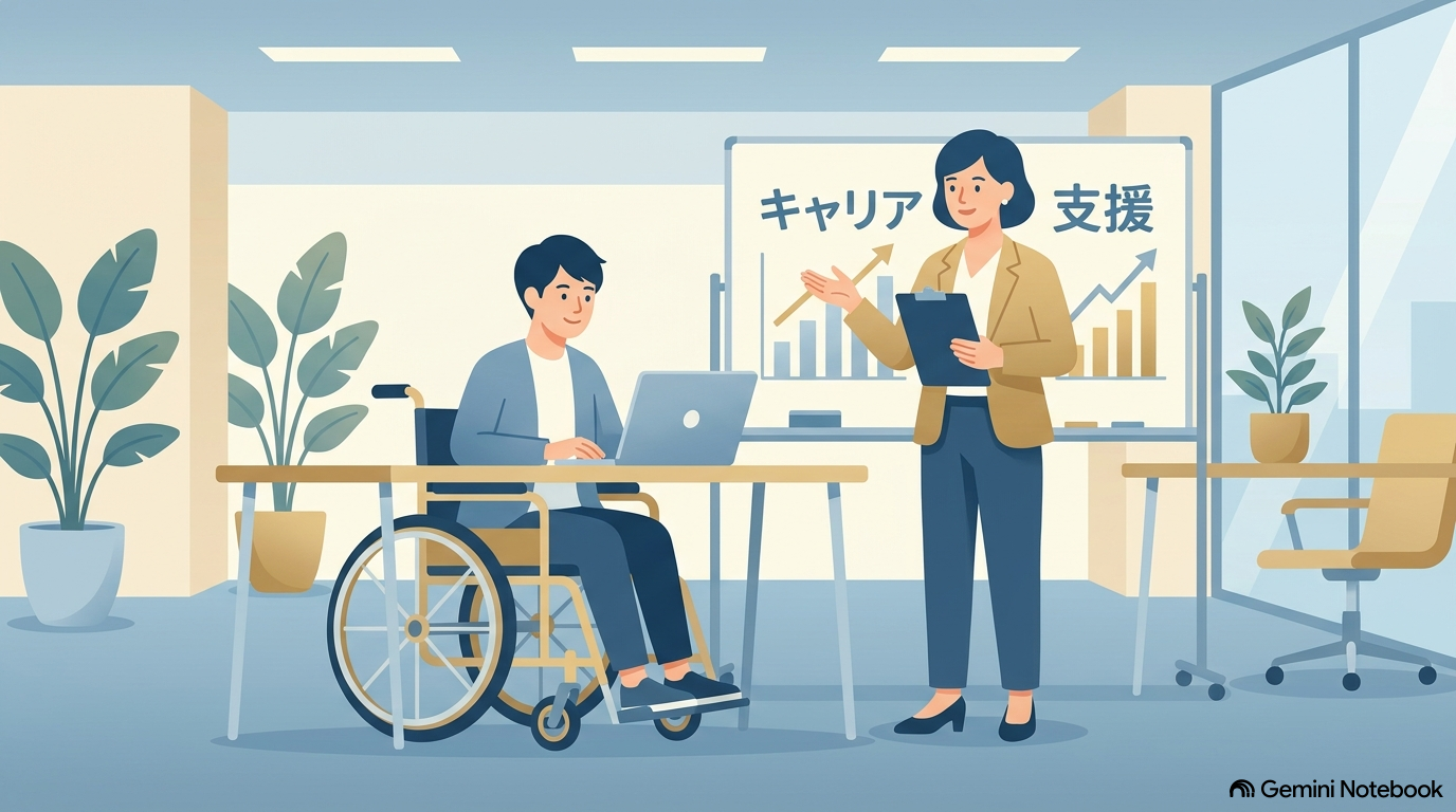 30代・40代のビジネスパーソンが転職会議の企業口コミや年収データを分析し、ブラック企業を回避して理想のキャリアを選ぶイラスト（運営者：「くまはち」表記）