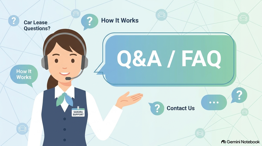 オリコで乗ーるのよくある質問（FAQ）とサポート体制を表す画像